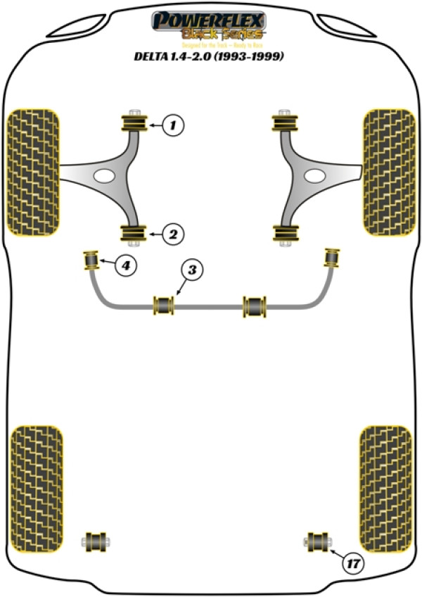 Delta 1.4-2.0 (1993-1999) - Race diagram