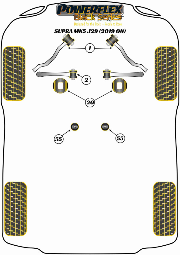 Supra Mk5 A90/J29 (2019 -) - Race diagram