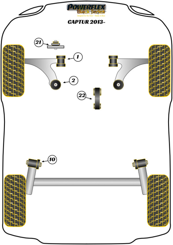 Captur (2013 - ON) - Race diagram