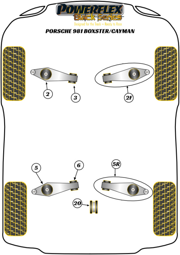 981 Boxster/Cayman (2012 - 2016) - Race diagram