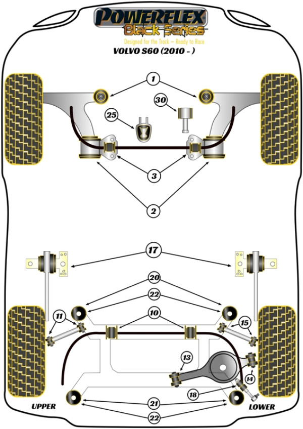 S60 AWD (2010 - 2018) - Race diagram