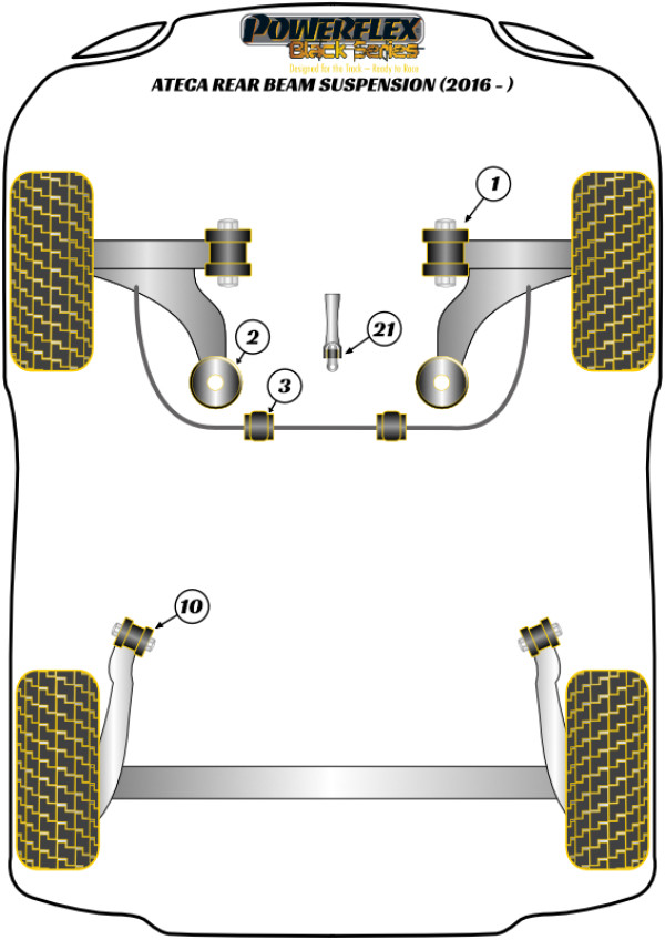 Ateca Rear Beam (2016-ON) - Race diagram