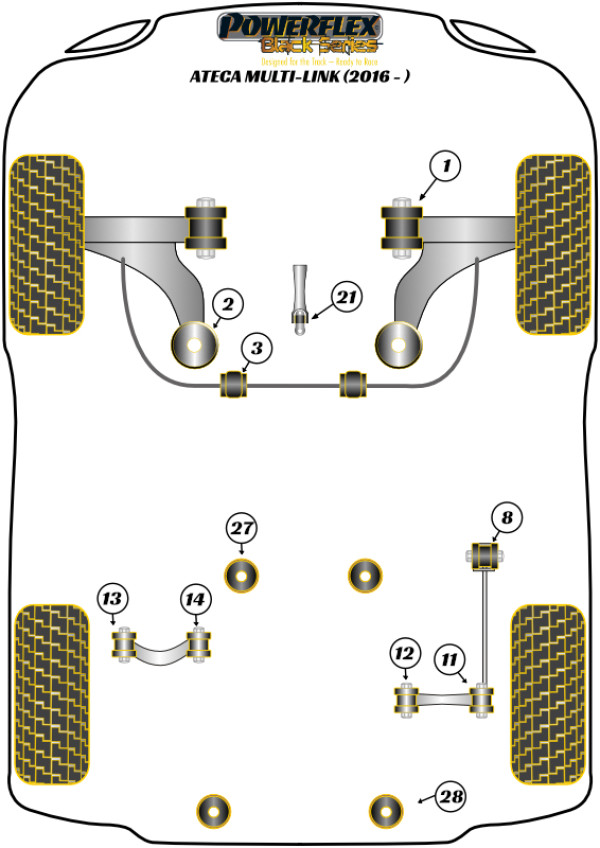 Ateca Multi-Link (2016-ON) - Race diagram