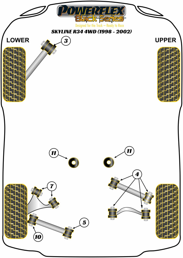 R34 4WD Incl. GT-R & 25GT4 (1998 - 2002) - Race diagram