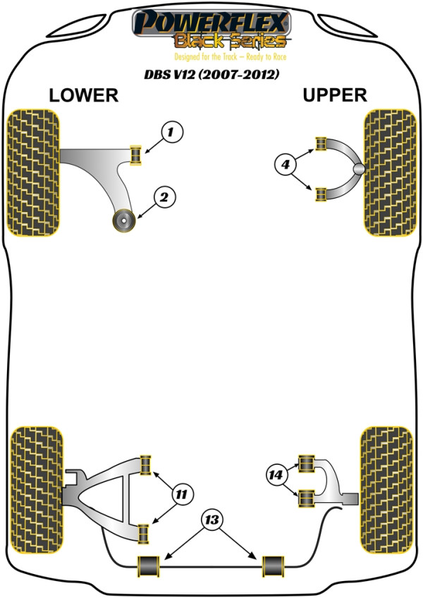 DBS V12 (2007-2012) - Race diagram