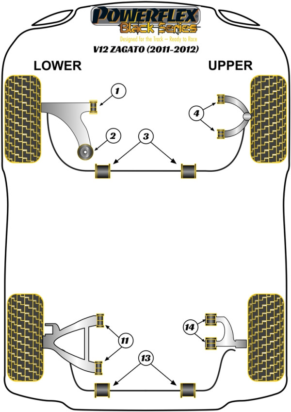 V12 ZAGATO (2011-2012) - Race diagram