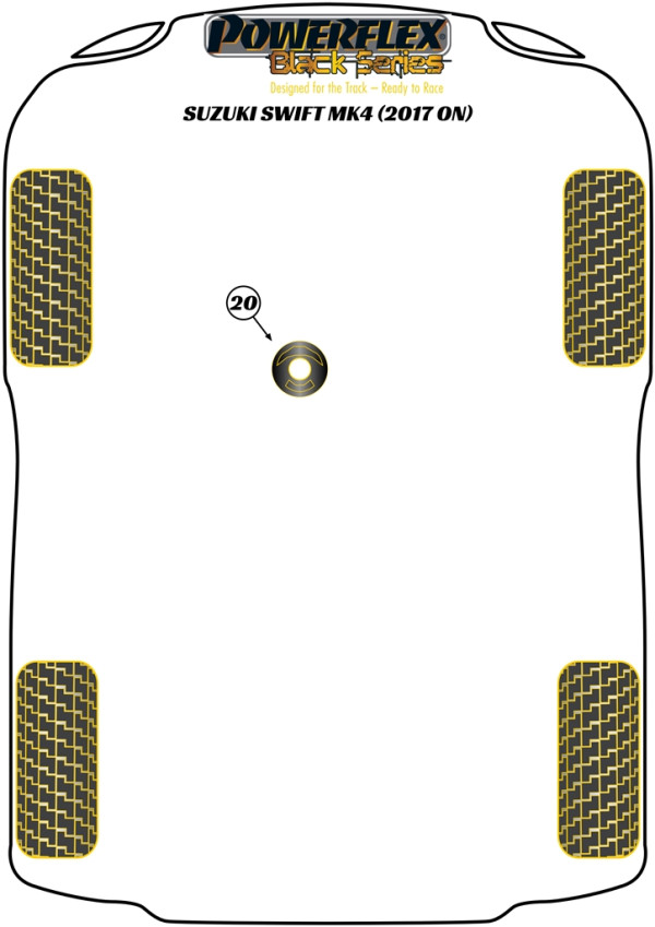 Swift MK4 A2L Excl. Sport (2017 on) - Race diagram