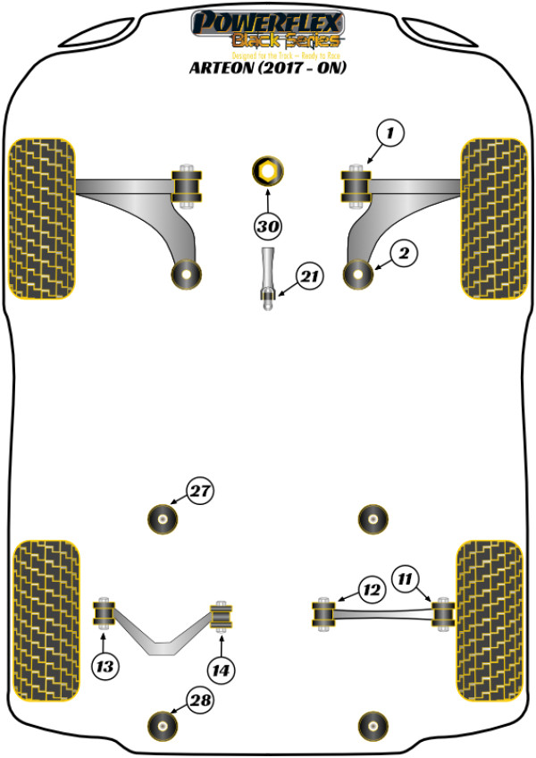 Arteon (2017 on) - Race diagram