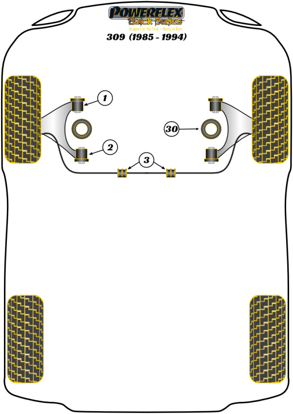 309 inc GTI (1985-1994) - Race diagram