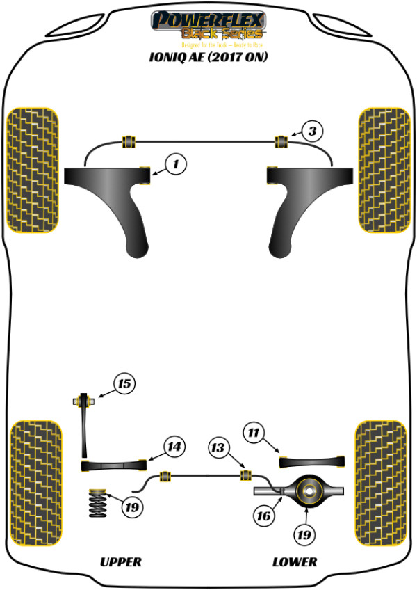 Ioniq AE (2017 on) - Race diagram