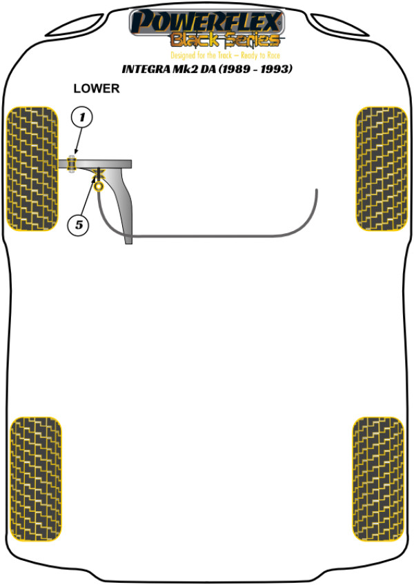 Integra Mk2 DA (1989-1993) - Race diagram