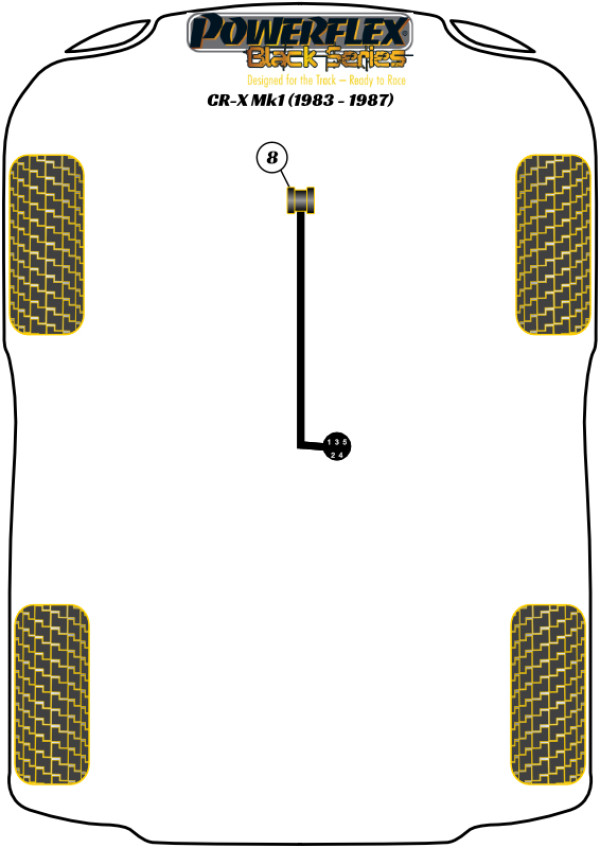 CR-X Mk1 (1983-1987) - Race diagram