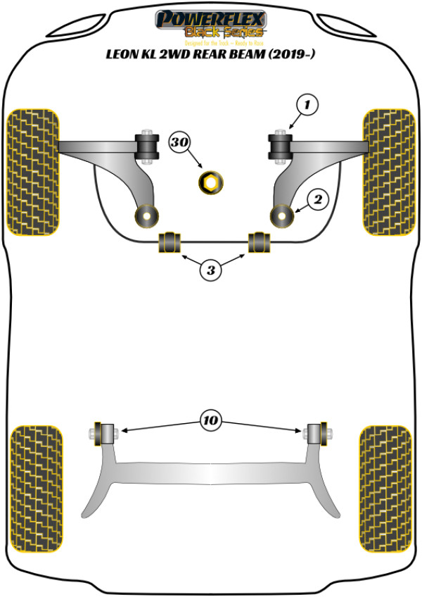 Leon KL Rear Beam - Race diagram