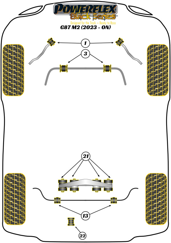 G87 M2 (2023 ON) - Race diagram