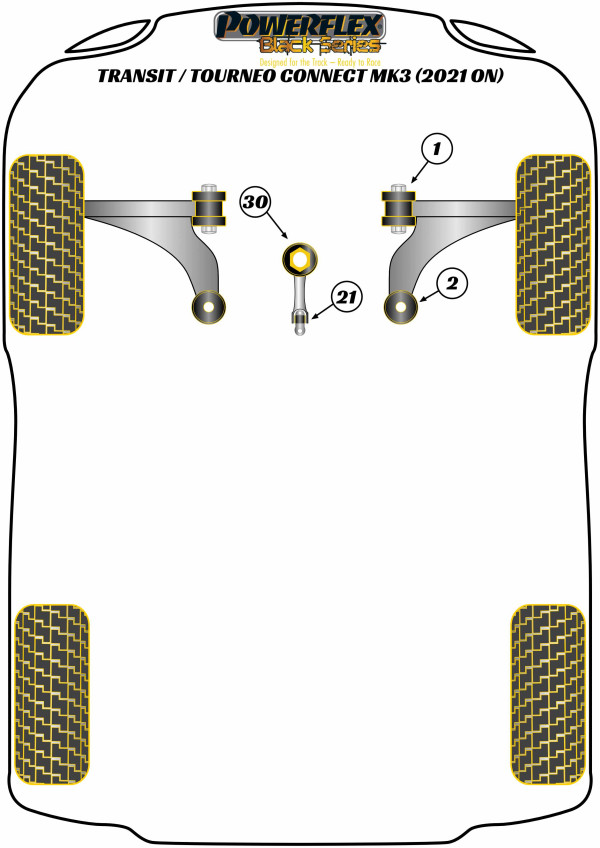TRANSIT / TOURNEO CONNECT MK3 (2021 ON) - Race diagram