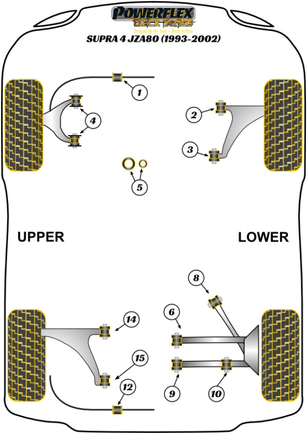 Supra Mk4 JZA80 (1993-2002) - Race diagram