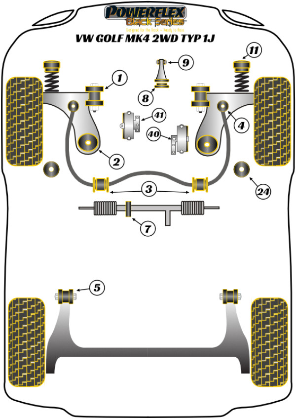 Golf Mk4 2WD Typ 1J - Race diagram