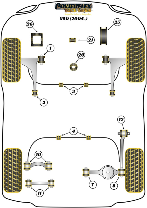 V50 (2004 - 2012) - Race diagram
