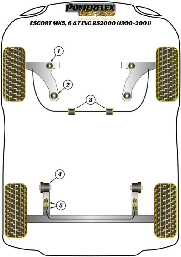 Escort MK5,6 & 7 inc RS2000, Orion Mk3 (1990-2001) - Race diagram