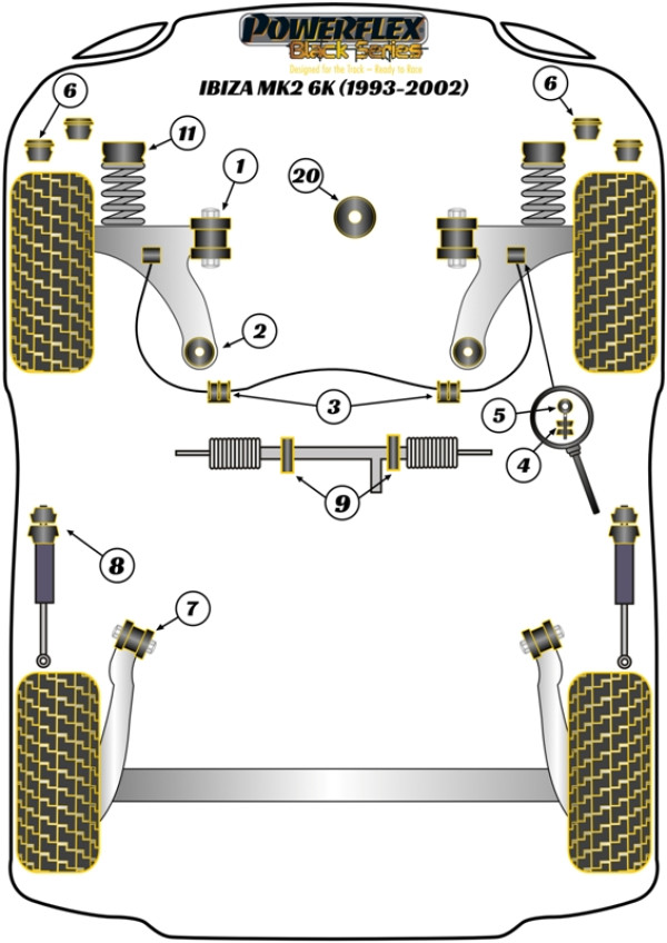 Ibiza MK2 6K (1993-2002) - Race diagram