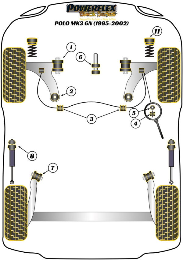 Polo MK3 6N (1995 - 2002) - Race diagram