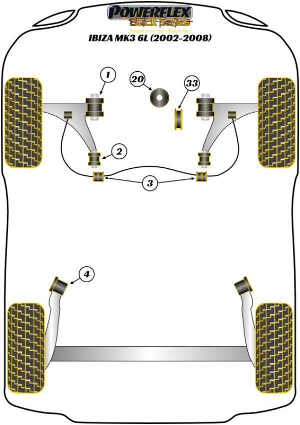 Ibiza MK3 6L (2002-2008) - Race diagram