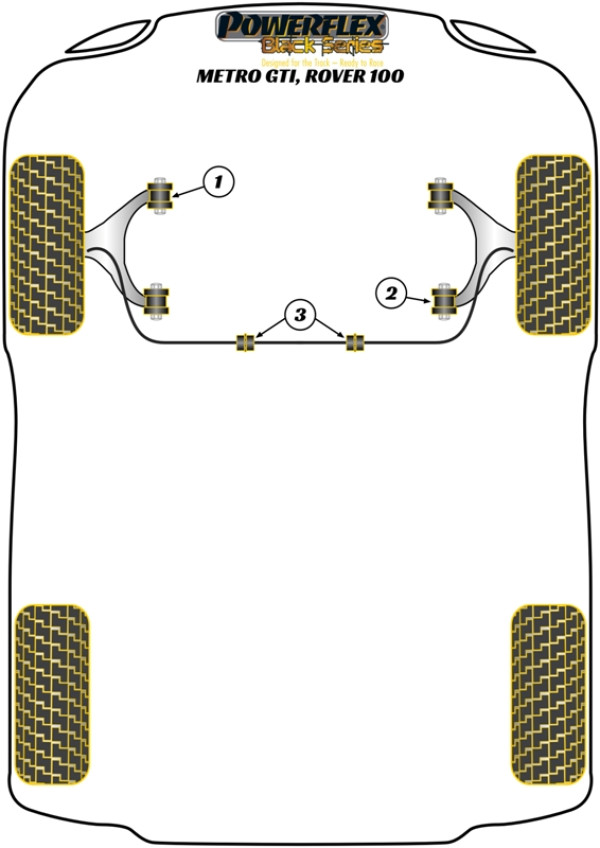 Metro / 100 (1990 - 1998) - Race diagram