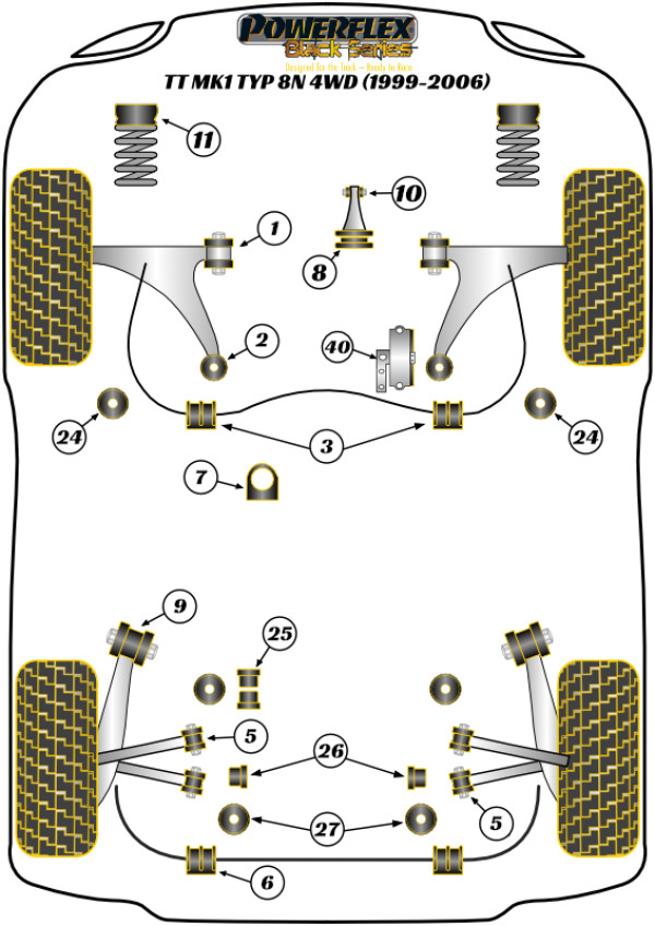 TT Mk1 Typ 8N 4WD (1999-2006) - Race diagram