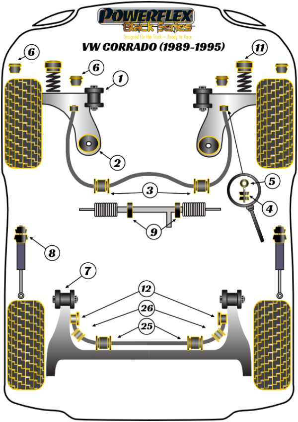 Corrado 53L (1989 - 1995) - Race diagram