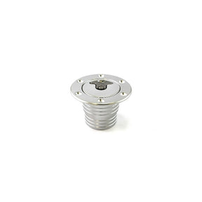 Aluminium påfyldningsstuds med låg. Udv. diameter 95mm.