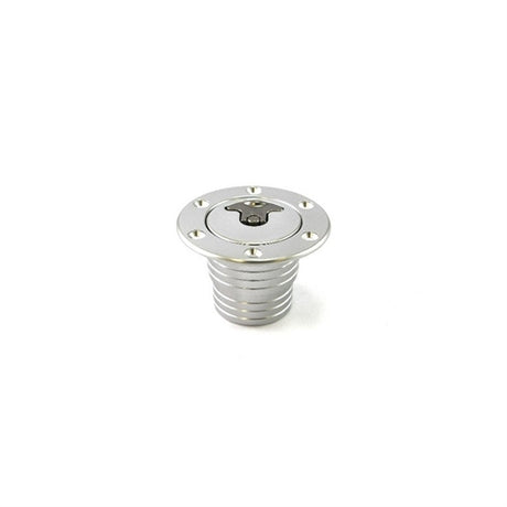 Aluminium påfyldningsstuds med låg. Udv. diameter 95mm.