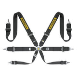Sabelt 6 punkt sele 3"/3"/2". Selejustering i aluminium. Pull-Up model. FIA8853-2016 godkendt. 3 farve muligheder