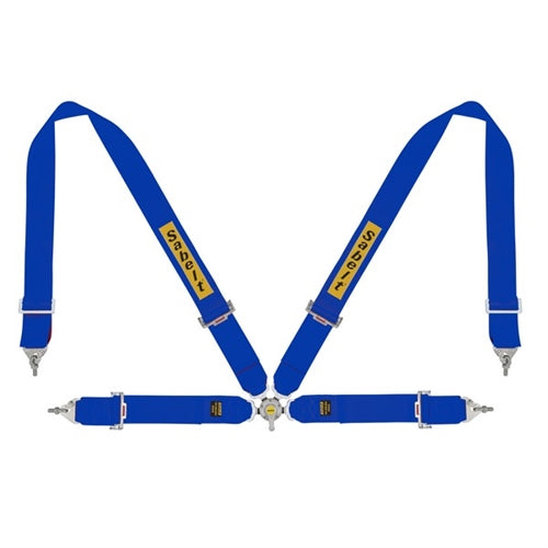 Sabelt 4 punkt sele 3"/3". Selejustering i stål. Pull-Up model. FIA8853-2016 godkendt. 3 farve muligheder