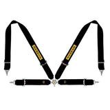 Sabelt 4 punkt sele 3"/3". Selejustering i stål. Pull-Up model. FIA8853-2016 godkendt. 3 farve muligheder