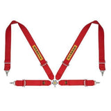 Sabelt 4 punkt sele 3"/3". Selejustering i stål. Pull-Up model. FIA8853-2016 godkendt. 3 farve muligheder