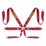 Sabelt 6 punkt sele 3"/3"/2". Selejustering i stål. Pull-Up model. FIA8853-2016 godkendt. 3 farve muligheder