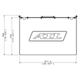 ATL kasse til Saver 120 liters benzintank. Aluminium.