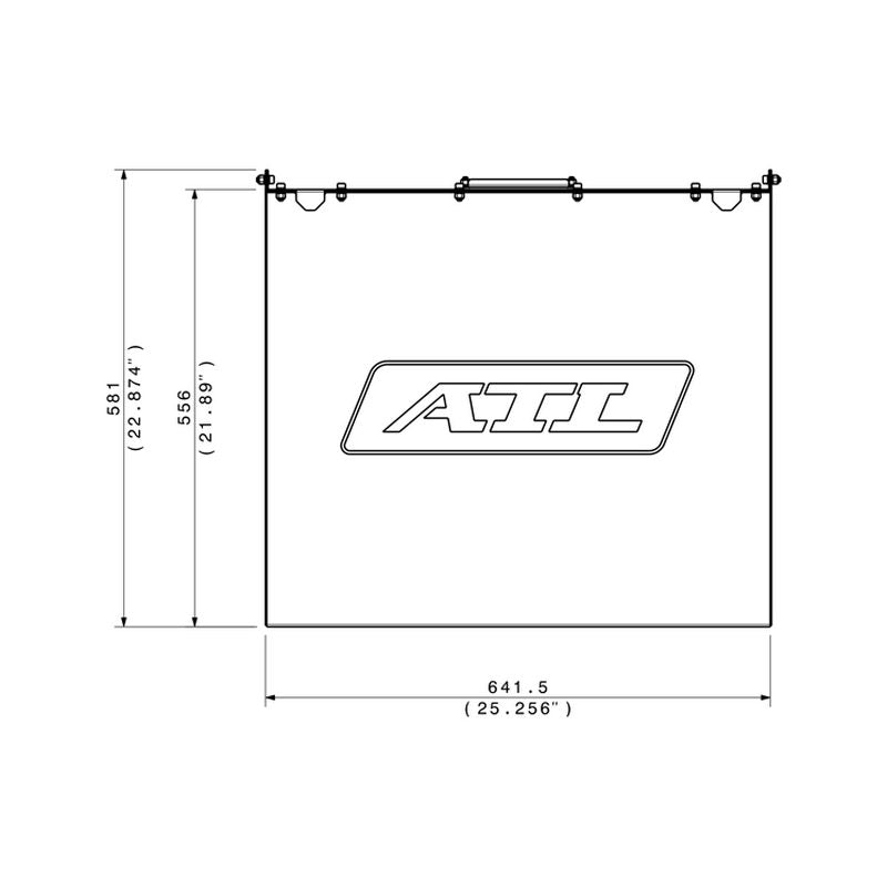 ATL kasse til Saver 120 liters benzintank. Aluminium