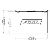 ATL kasse til Saver 170 liters benzintank. Aluminium