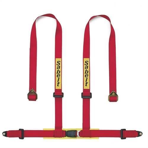 Sabelt 4 punkt sele 2"/2" incl. skulderpuder. ECE-godkendt. 3 farve muligheder