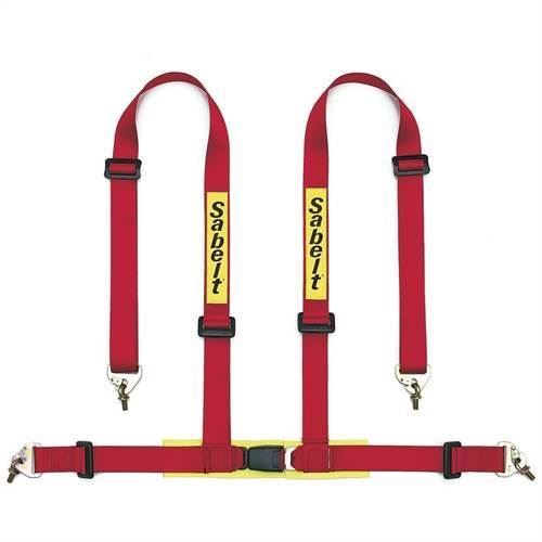 Sabelt 4 punkt sele 2"/2" incl. skulderpuder. ECE-godkendt. 3 farve muligheder
