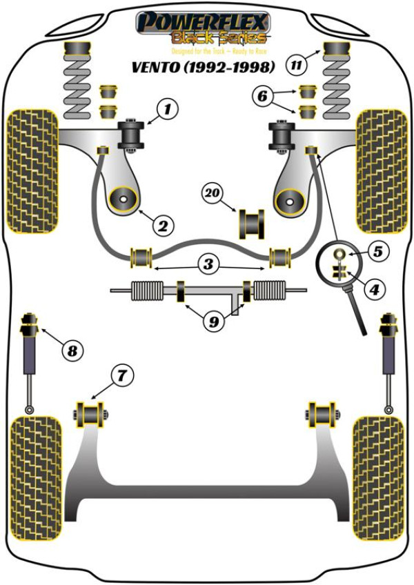 Vento A3 (1992 - 1998) - Race diagram