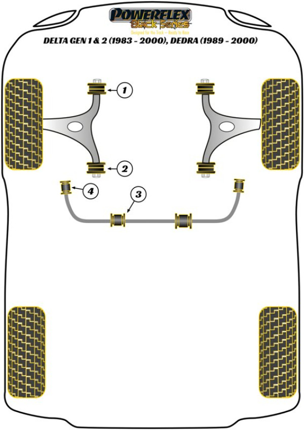 Dedra inc Integrale (1989-1999) - Race diagram