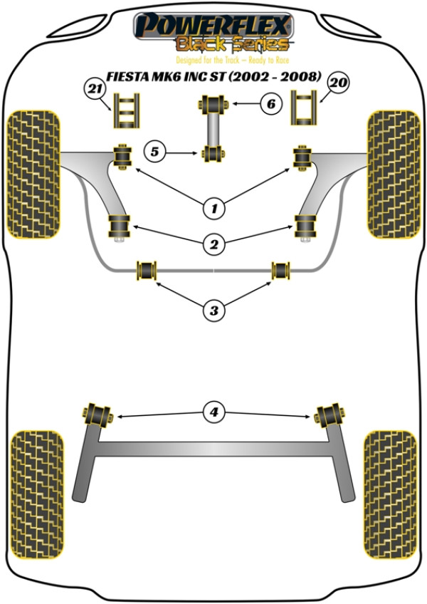 Fiesta Mk6 inc ST (2002-2008) - Race diagram