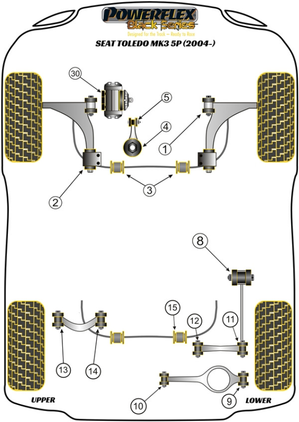 Toledo Mk3 5P (2004-2009) - Race diagram