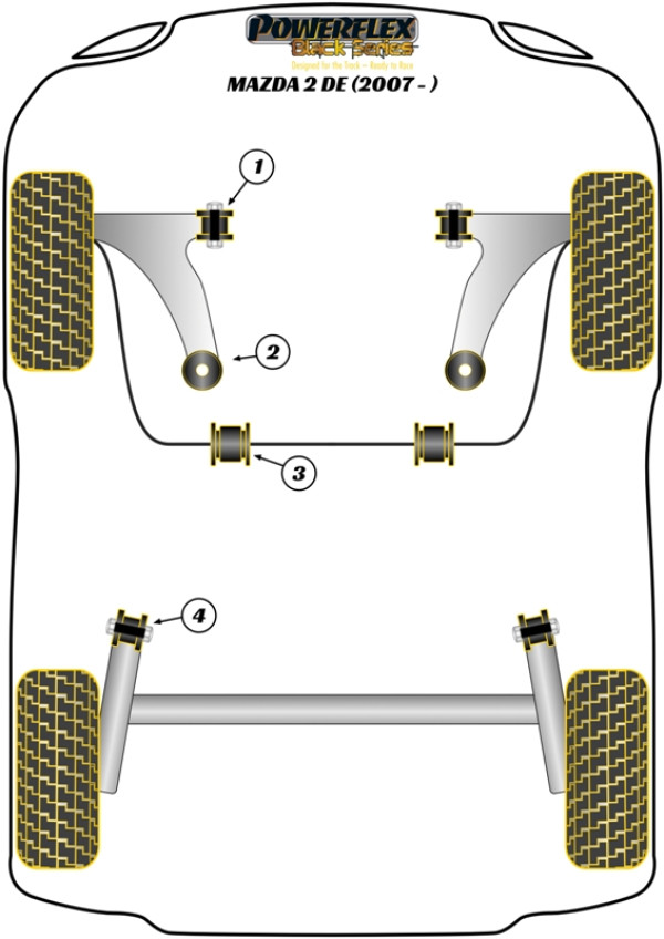 Mazda 2 DE (2007-) - Race diagram