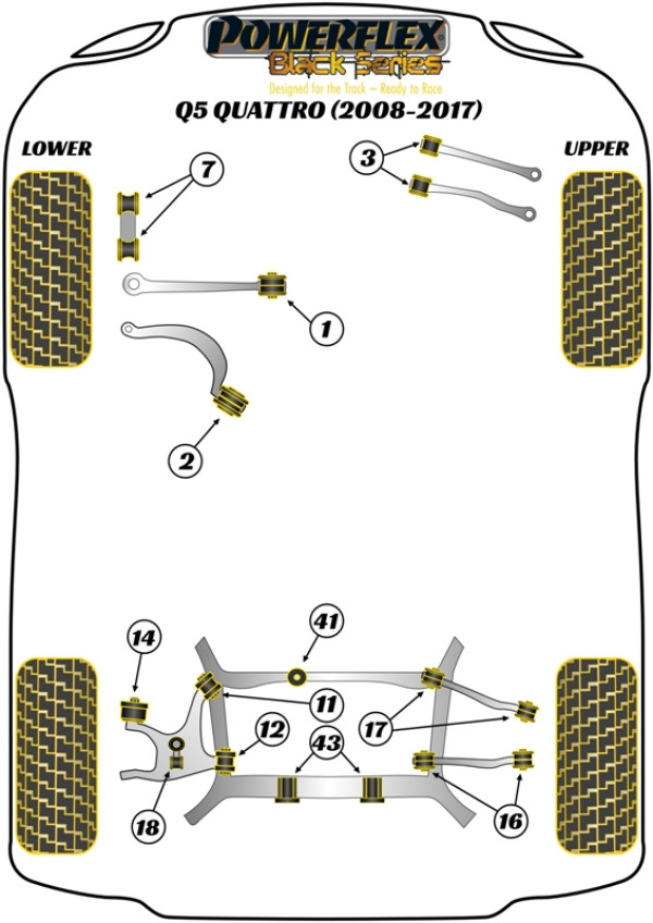 Q5 Quattro (2008-2017) - Race diagram