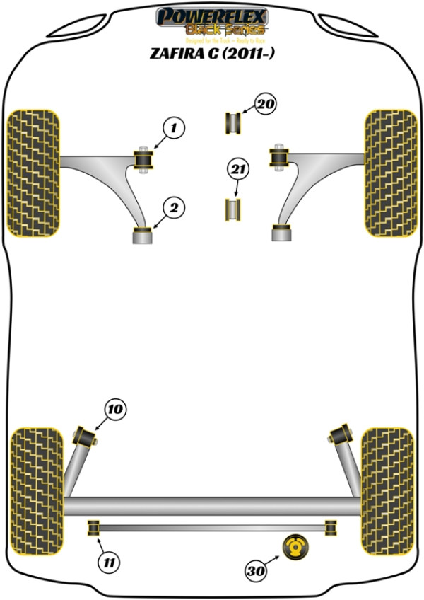 Zafira Tourer C (2011 - ON) - Race diagram