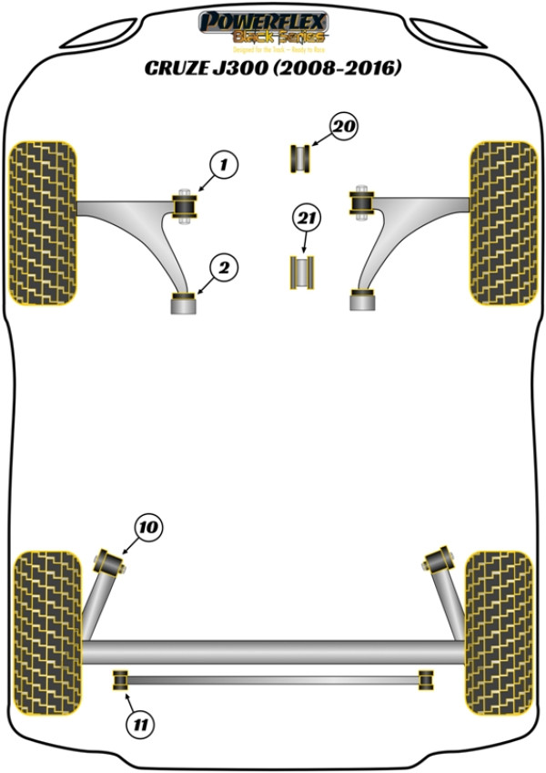 Cruze MK1 J300 (2008 - 2016) - Race diagram