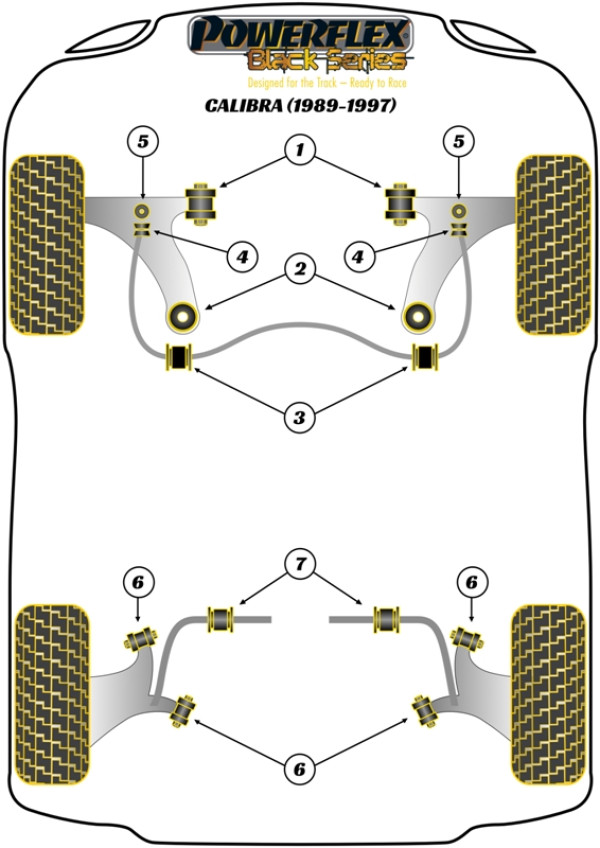 Calibra 2wd (1989-1997) - Race diagram